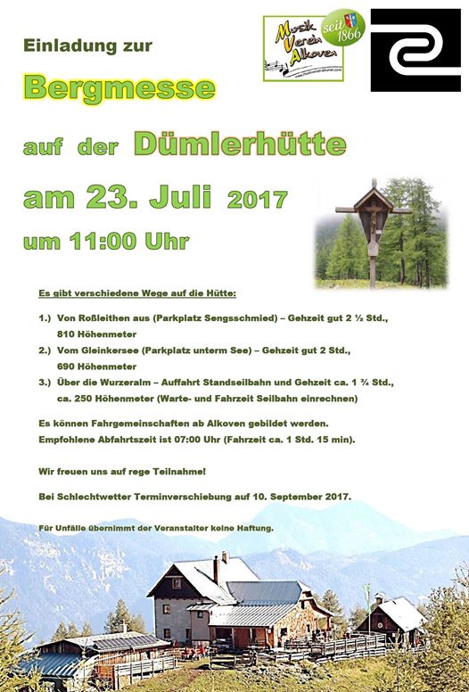 Einladung Bergmesse 2017