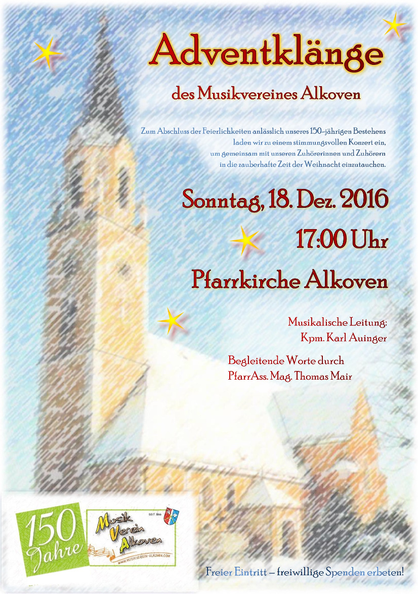 Plakat Adventklänge 2016