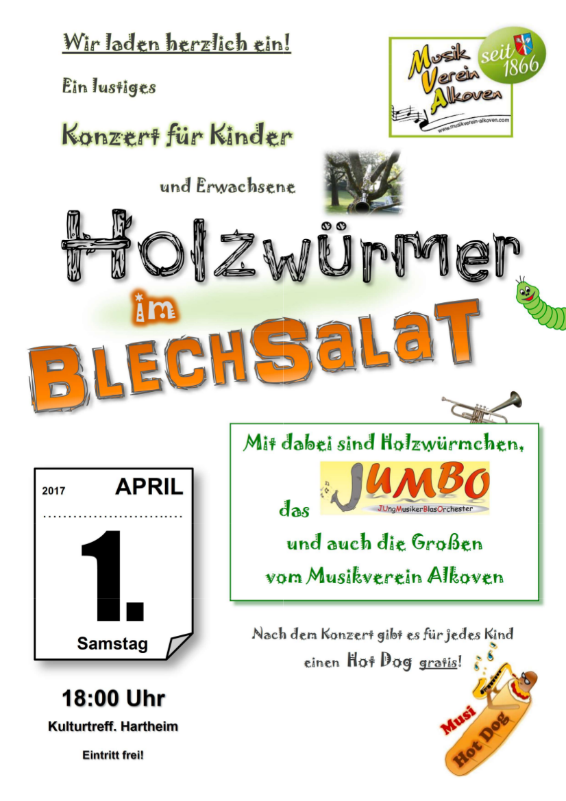 Plakat Holzwürmer im Blechsalat 2017