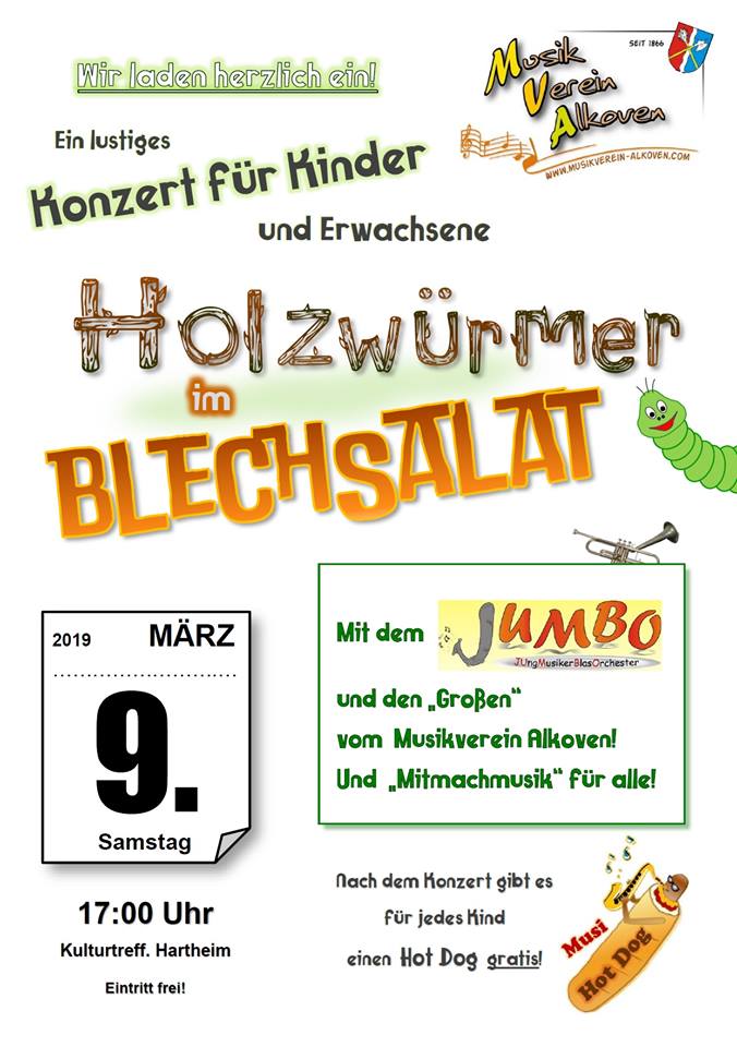Plakat Holzwürmer im Blechsalat 2019